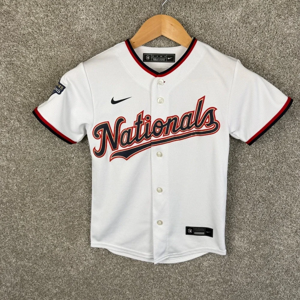 Nike Washington Nationals Juan Soto 2019 Champions Jersey‎ Youth Small Glitter
